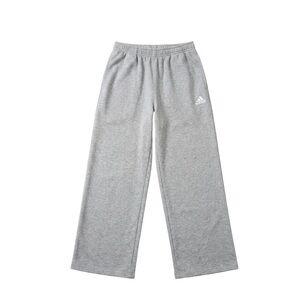 Adidas Wide Leg Sweatpants Gray Track Pants Open Hem Large